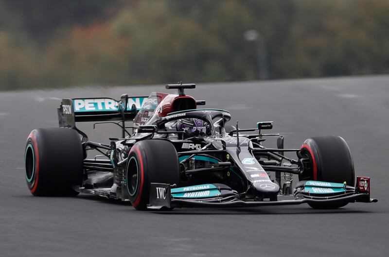 Mercedes' Lewis Hamilton during qualifying. Reuters