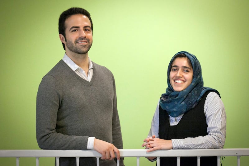 Dr Mohammad Ghassemi and Tuka Al Hanai at Massachusetts Institute of Technology. Jason Dorfman / MIT