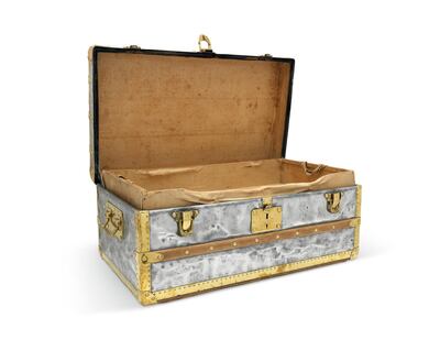 Lot 127, a zinc Explorer trunk by Louis Vuitton, circa 1890. Estimate GBP40,000-50,000. Courtesy Christie's