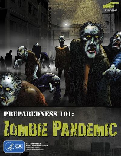A graphic novel published by the CDC, which it says 'demonstrates the importance of being prepared in an entertaining way that people of all ages will enjoy'. Courtesy CDC