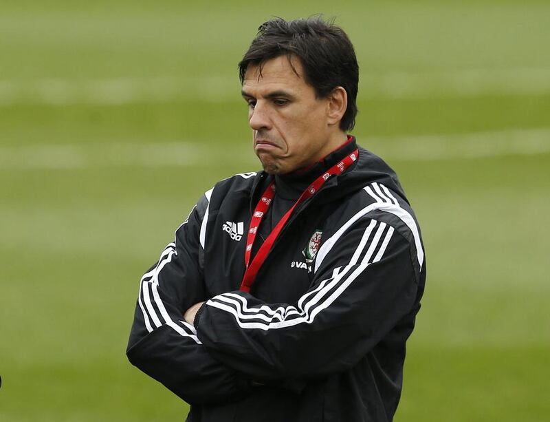Wales manager Chris Coleman during training. Reuters / Andrew Boyers
