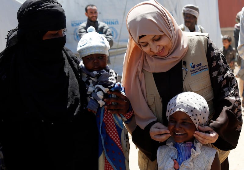 Asia Al Mashreqi, co-founder of the Sustainable Development Foundation, highlighted the 'forgotten' humanitarian crisis in Yemen. Photo: UNHCR