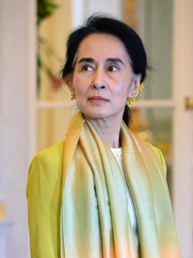 Myanmar’s opposition leader Aung San Suu Kyi. Attila Kisbenedek / AFP photo