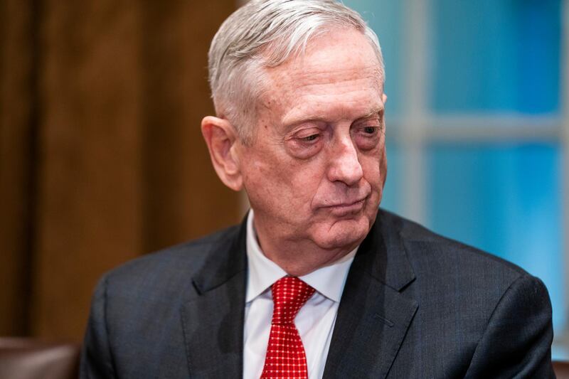 Departures since Trump took office: US Defense Secretary James Mattis. EPA