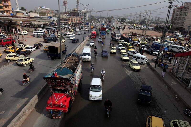 REFILE - CORRECTING TYPO Traffic is seen near the Faizabad junction a day after the Tehreek-e-Labaik Pakistan Islamist political party called off nationwide protests in Islamabad, Pakistan November 28, 2017. REUTERS/Faisal Mahmood