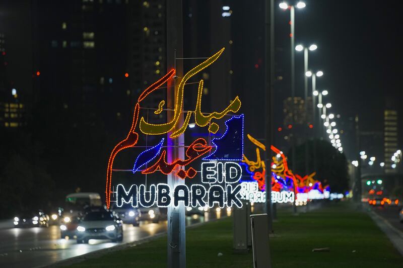 About 2,800 decorative signs have been set up across the emirate to mark the occasion.