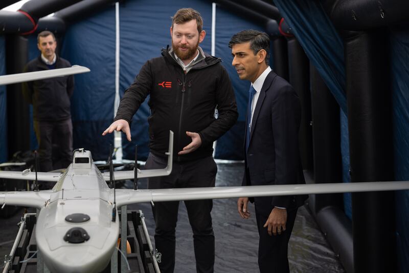 British Prime Minister Rishi Sunak visits the Dover Maritime Rescue Co-ordination Centre. Photo: No 10 Downing Street