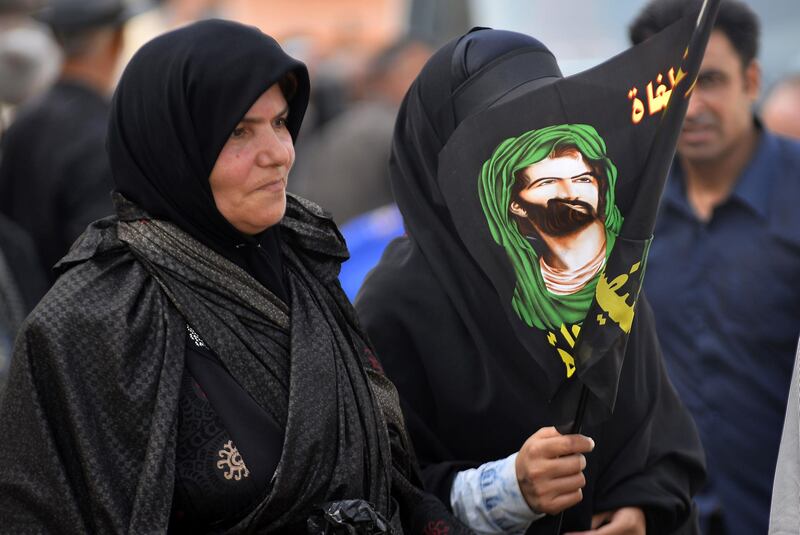 Shi'ite Muslim pilgrims gather in the southern Iraqi city of Najaf ahead of the Arbaeen religious festival. AFP