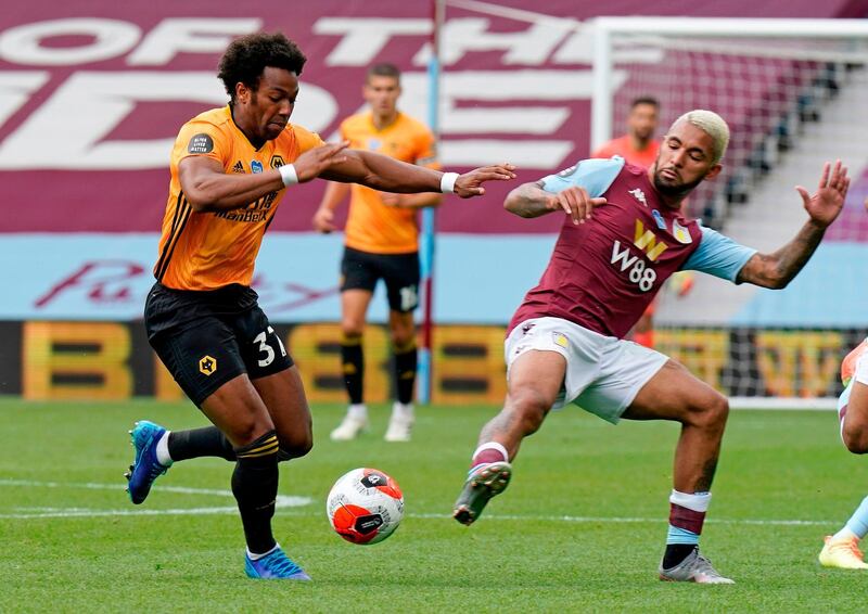 Adama Traore - (sub Jota 60) 7: Pace immediately caused problems for Villa. AFP