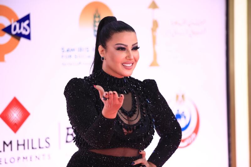 Egyptian actress Sumaya al-Khashab attends the closing ceremony of the 42nd Cairo International Film Festival (CIFF). EPA