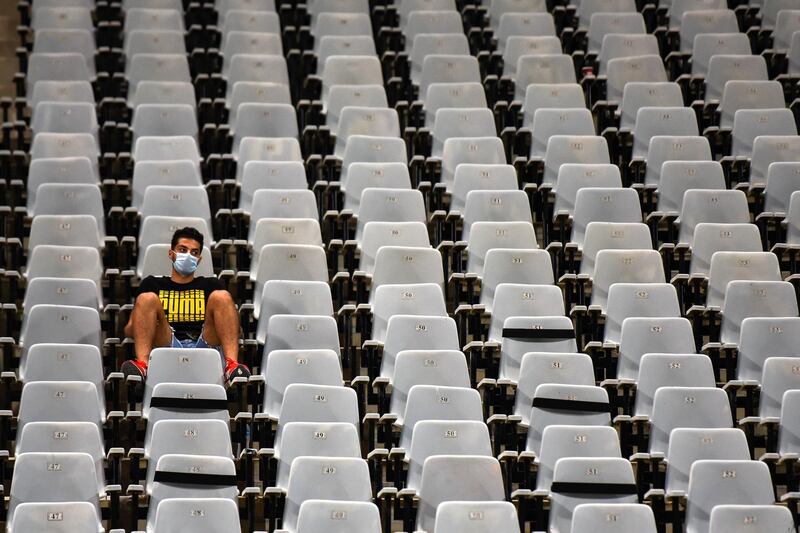 “This picture was taken at Burj Al Arab stadium in Alexandria during of one of the Egyptian League football matches. A spectator was in stands alone wearing a mask as part of precautionary measures to prevent the spread of the Coronavirus,” said by Mohammed Fouad from Egypt. courtesy of National Geographic Abu Dhabi.