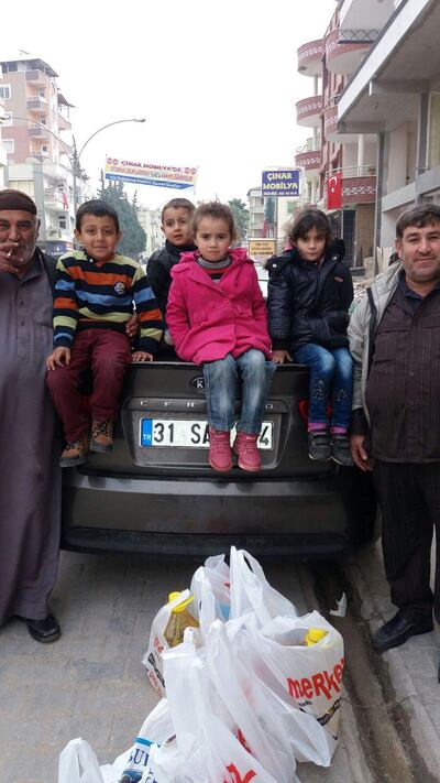 Nader Al Faris (far left), 61, from Kfar Zeita in Syria. Mr Al Faris was killed in Reyhanli, Turkey, by a rocket fired from Syria on Jan 21, 2018. He had been shopping with three of his  grandchildren and a family friend at the time of the attack. 