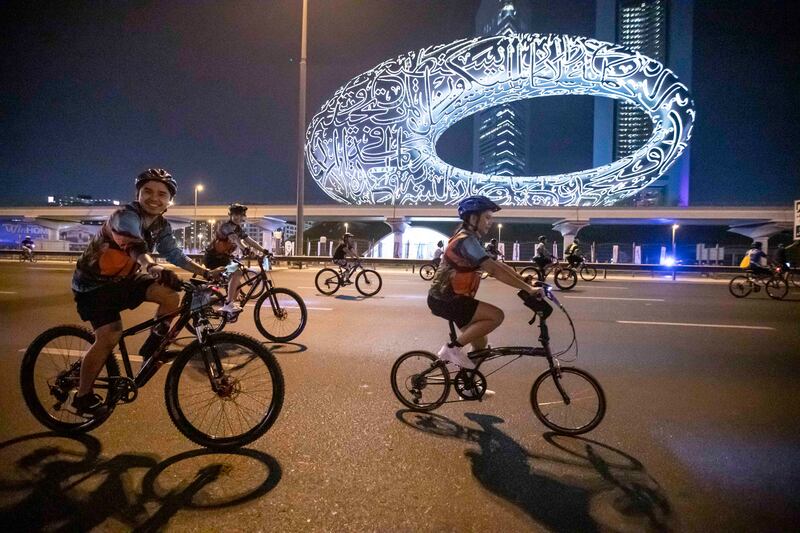 The Dubai Ride transformed the city's major roads into a giant cycling track.
