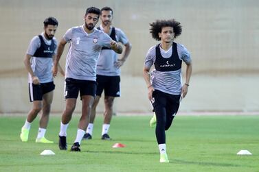 The UAE's Omar Abdulrahman training in Dubai. Chris Whiteoak / The National