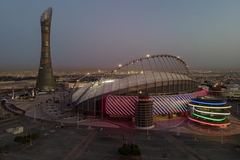 The Khalifa Stadium stadium in Doha, Qatar, one of the venues where Fifa World Cup matches will be played in November. Getty Images
