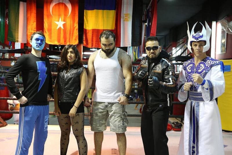 Listen up, UAE! ONE MORE TIME!



This is your DUBAI WRESTLING ACADEMY!



ROLL CALL! (Left to right) - Blue Lightning, Joelle Hunter, Savage Sam, Kenji Mushero (the Fist of the North Star) and Lord Socrates are among the 20 members of the team in action at The Champions Club.

 

The Dubai Wrestling Academy will be in action 7pm-9pm, April 3 at The Champion Club in Jumeirah Lake Towers, Icon 2, L Cluster, Dubai. Admission is Dh50.



Find them on Facebook at facebook.com/dubaiprowrestling or call 56 680 4846.



Pawan Singh / The National