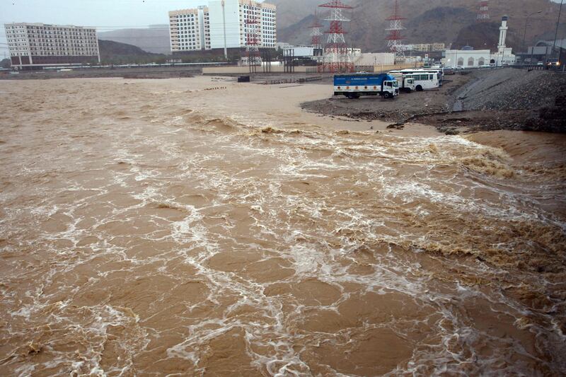 Shaheen caused flooding across Muscat. AFP