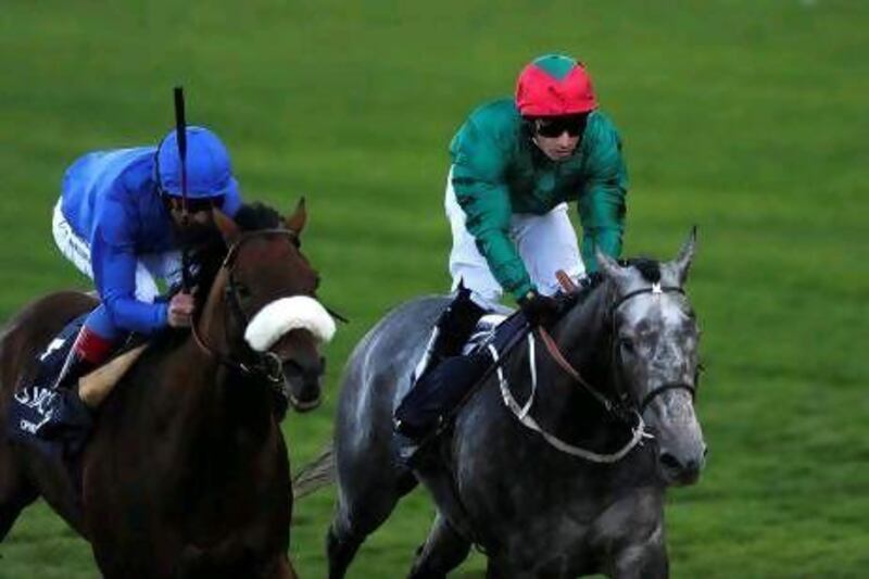 Colour Vision prevailed over Opinion Poll, left, in the Gold Cup race in June at Royal Ascot.