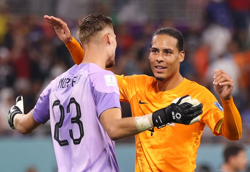 Virgil van Dijk 7 - Flicked a Pulisic ball away as USA tried to get level. Powerful headers throughout. Blocked a Weah shot on 62. An impenetrable wall at the back for Holland. EPA
