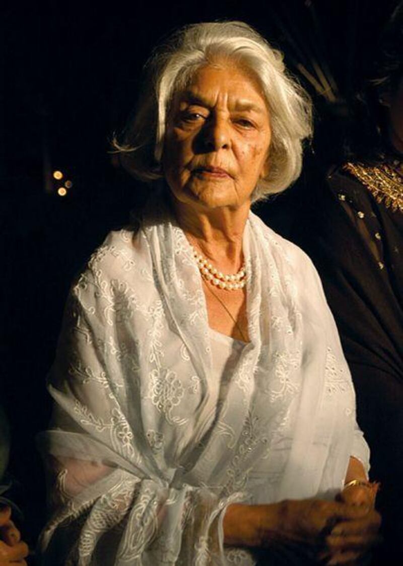 Elegant to the end. The Rajmata Gayatri Devi in 2005.