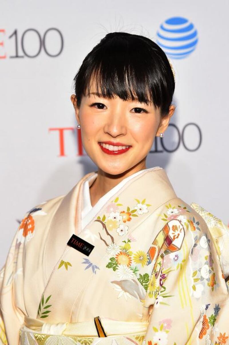 Decluttering author Marie Kondo.   Ben Gabbe /Getty Images for Time / AFP