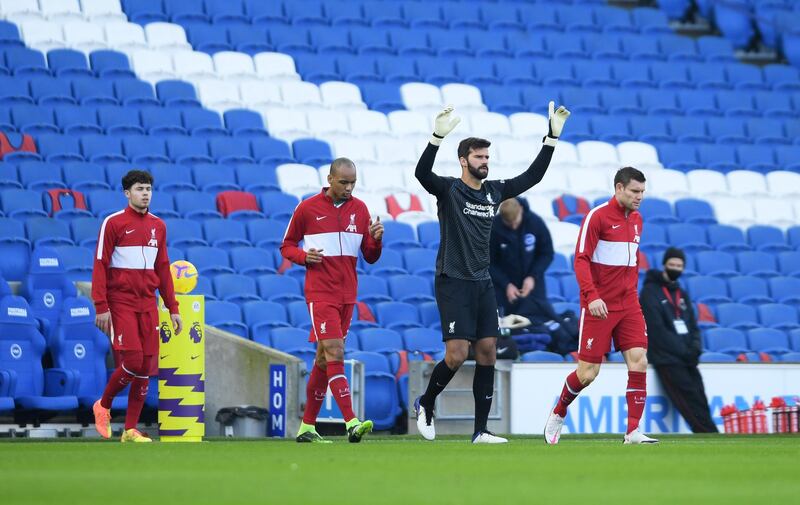 LIVERPOOL RATINGS: Alisson Becker - 6. The Brazilian’s speed in coming out of his box and cutting out problems allows the defence to play a high line. Sharp and aware. Reuters