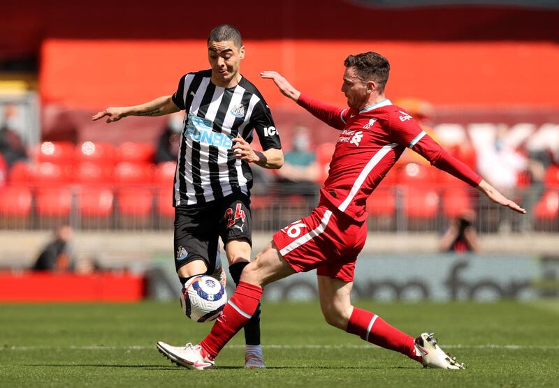 Miguel Almiron - 4. The Paraguayan managed to get in Joelinton’s way and botch a good first-half opportunity. He failed to take advantage of the space in the midfield and displayed a poor touch. Left the game in the 85th minute for Gayle. Getty