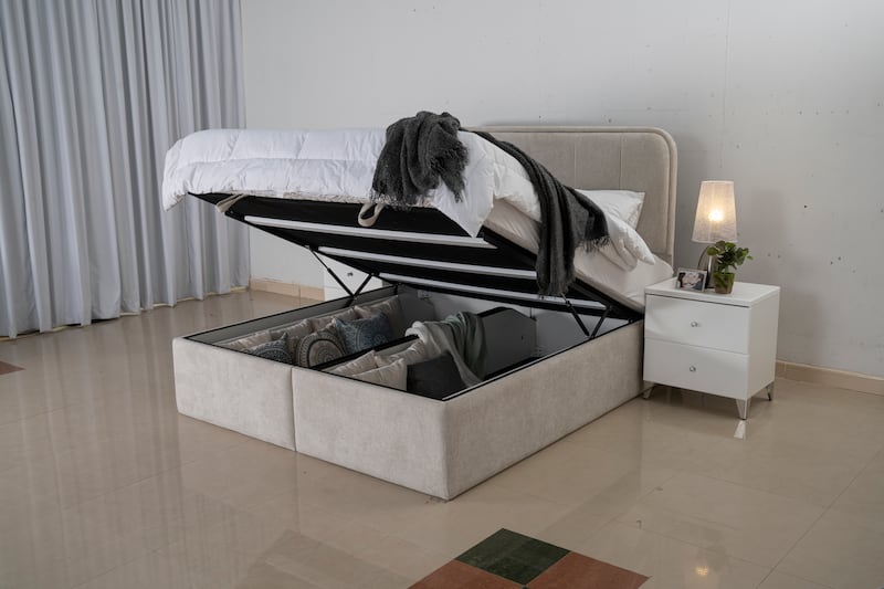 Fenix hydraulics bed, Dh2,925 (down from Dh3,900), Royal Furniture