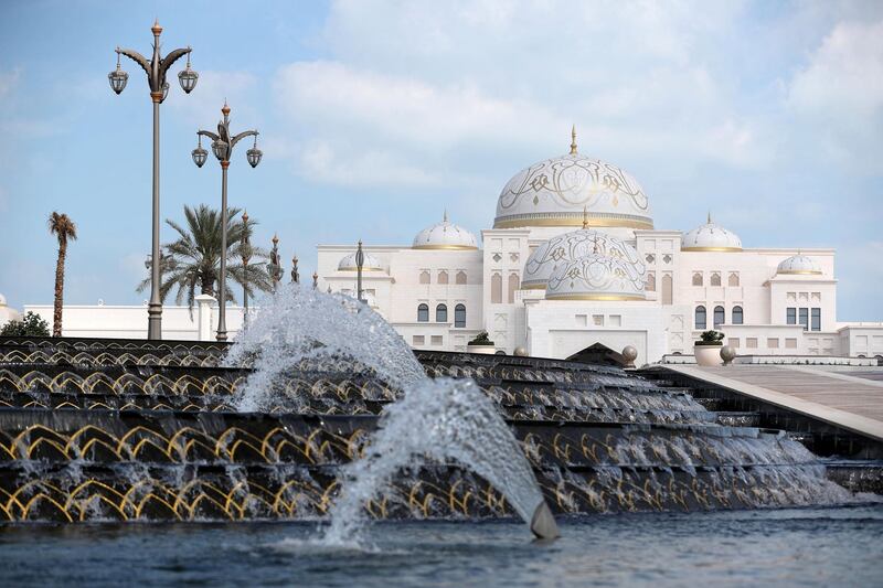 Abu Dhabi, United Arab Emirates - March 11, 2019: Exclusive preview and guided tour of Qasr Al Watan, the UAEÕs new cultural landmark. Monday the 11th of March 2019 at Qasr Al Watan, Abu Dhabi. Chris Whiteoak / The National