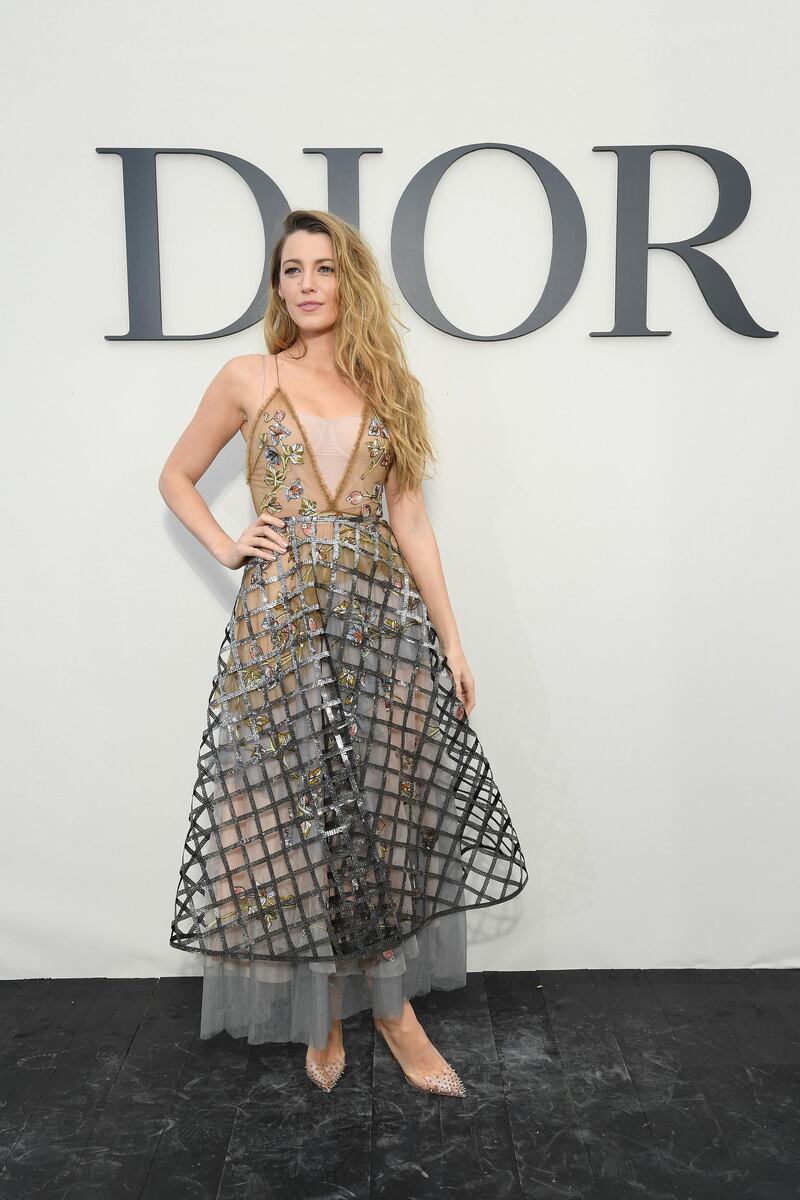 PARIS, FRANCE - SEPTEMBER 24:  Blake Lively attends the Christian Dior show as part of the Paris Fashion Week Womenswear Spring/Summer 2019 on September 24, 2018 in Paris, France.  (Photo by Pascal Le Segretain/Getty Images For Christian Dior)