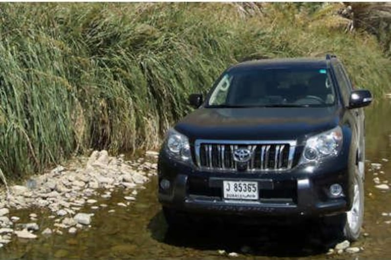 A Toyota Land Cruiser Prado was perfect for visiting Wadi Jazira - one of the wadis that seems to have water all year round.
