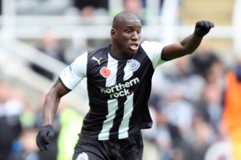 Newcastle striker Demba Ba in action at St James' Park last year.