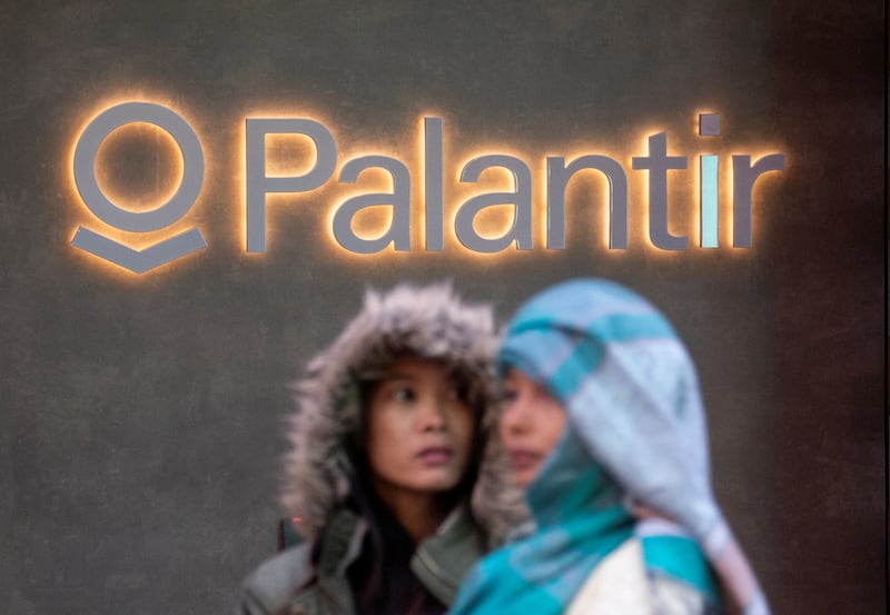 The US software company Palantir Technologies has sent delegates to Davos. Reuters