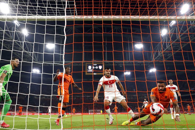 September 7, 2021. Netherlands 6 (Klaassen 1', Depay 16', 38' pen 54', Til 80', Malen 90') Turkey 1 (Under 90+2'): Sweet revenge for the Dutch after their defeat back in March. Memphis Depay grabbed a hat-trick to send Van Gaal's team top of the group. “I enjoy playing," Depay said. "I’m having a great time and I’m in great shape. I’m 27. I had a serious injury, which was now a while back, but I don’t forget it easily. I worked hard, but now I’m back." EPA
