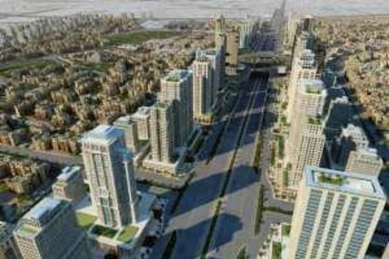 An undated artist's impression of Knowledge Economic City in Median which will be the first smart city in Saudi serving Muslims with non-Muslims as well. Courtesy Afkar International