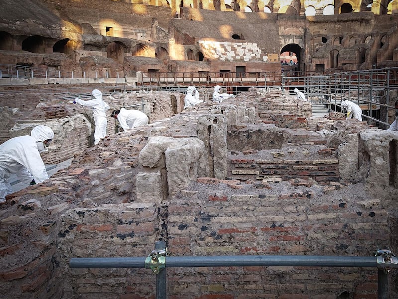 The restoration involved more than 80 people, including archaeologists, restorers, architects, engineers, surveyors and construction workers. Courtesy Tod’s Group