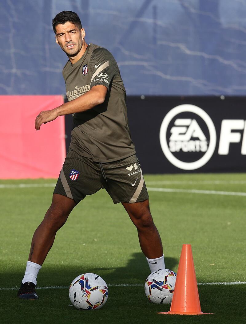 Luis Suarez during a training session.