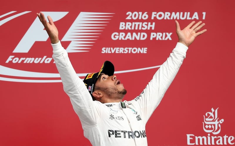 Hamilton after winning the British Grand Prix at Silverstone on July 10, 2016. Reuters