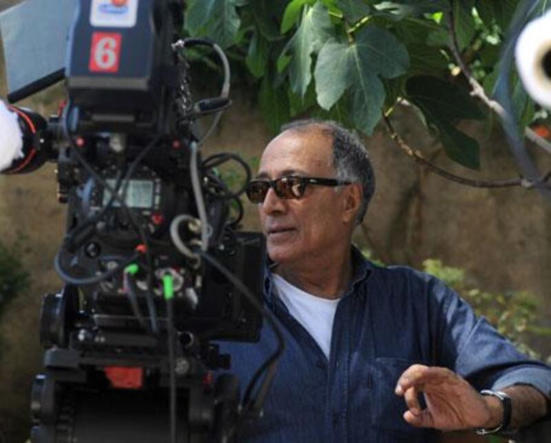 Abbas Kiarostami on the set of <i>Copie Conforme</i> (otherwise known as <i>Certified Copy</i>). The director will be screening the first film he has made outside his native Iran at the Cannes film festival this month.