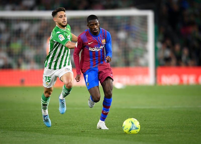 Ousmane Dembele – 8. Xavi was insisting that his players get the ball to Dembele since he’s so creative. Took on his men, delivered crosses. Still inconsistent within games, but hugely exciting. AP