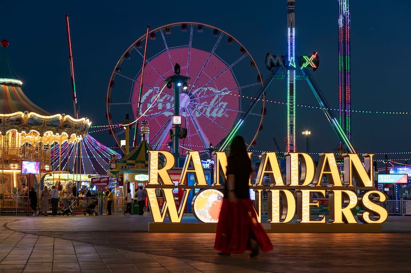 Visitors celebrate Ramadan at Global Village. Chris Whiteoak / The National