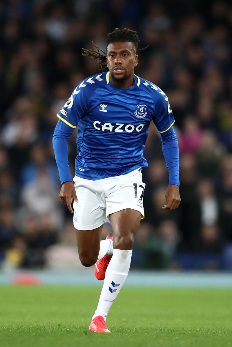 SUB: Alex Iwobi, N/A -- Had a few nice passages of play and generally helped to keep the Toffees ticking in an attacking sense. Getty Images