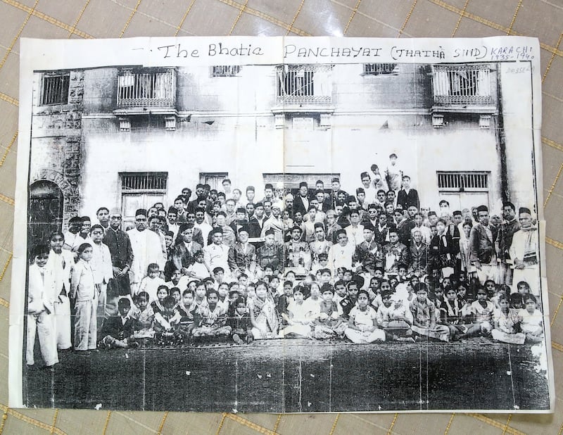 Muljimal Chachara's son unearthed photographs of the Bhatia community in Pakistan, taken in Karachi in the 1930s. Victor Besa / The National