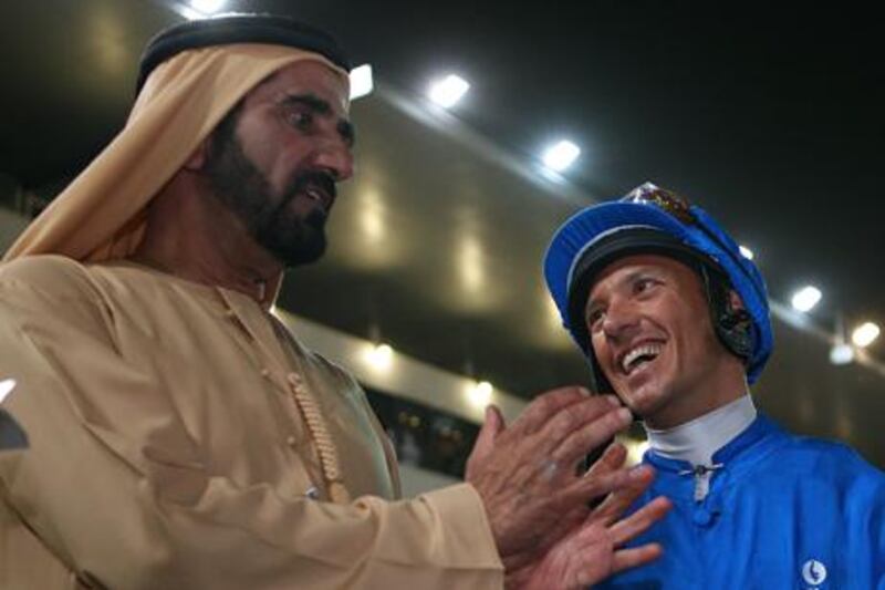 Sheikh Mohammed bin Rashid, Vice President of the UAE, could be set to have the services of Frankie Dettori.