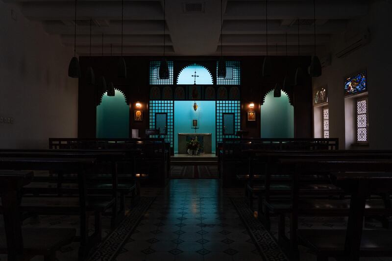 Inside the centre's chapel. Mahmoud Nasr / The National