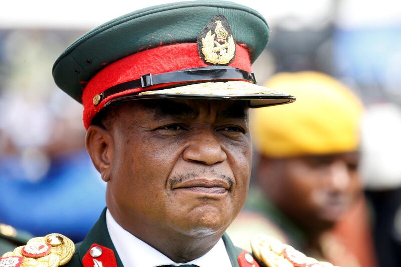 Army chief general Constantino Chiwenga arrives to attend the inauguration ceremony. Mike Hutchings / Reuters