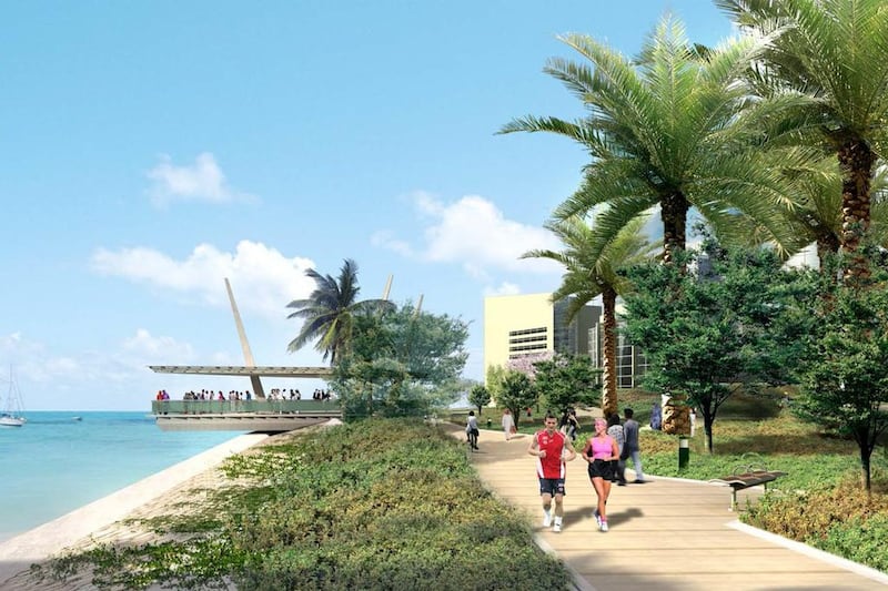 New cycle routes and promenades will be created. Courtesy Abu Dhabi Planning Council