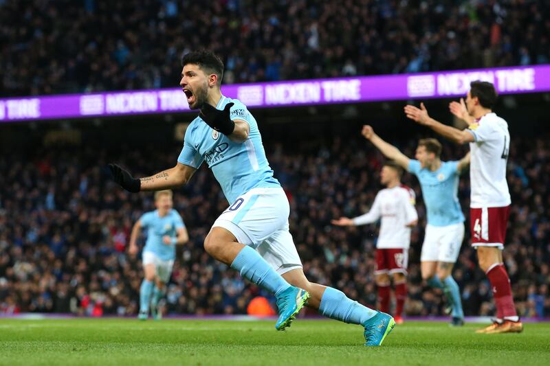 Striker: Sergio Aguero (Manchester City) – If it was a surprise he started against Burnley, he turned defeat into victory with a brace that showed his quicksilver brilliance. Alex Livesey / Getty Images