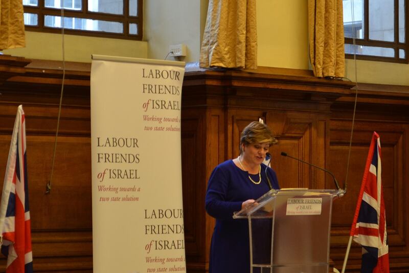 Emily Thornberry said the next Labour government will support the Arab Peace Initiative and the efforts of all those in Israel, Palestine and the Arab to end the 70 year conflict. Labour Friends of Israel