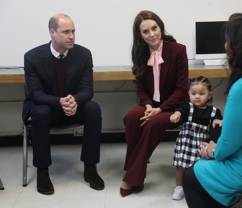 Prince William and Kate visit the Young Mothers programme at the anti-violence group Roca in Boston